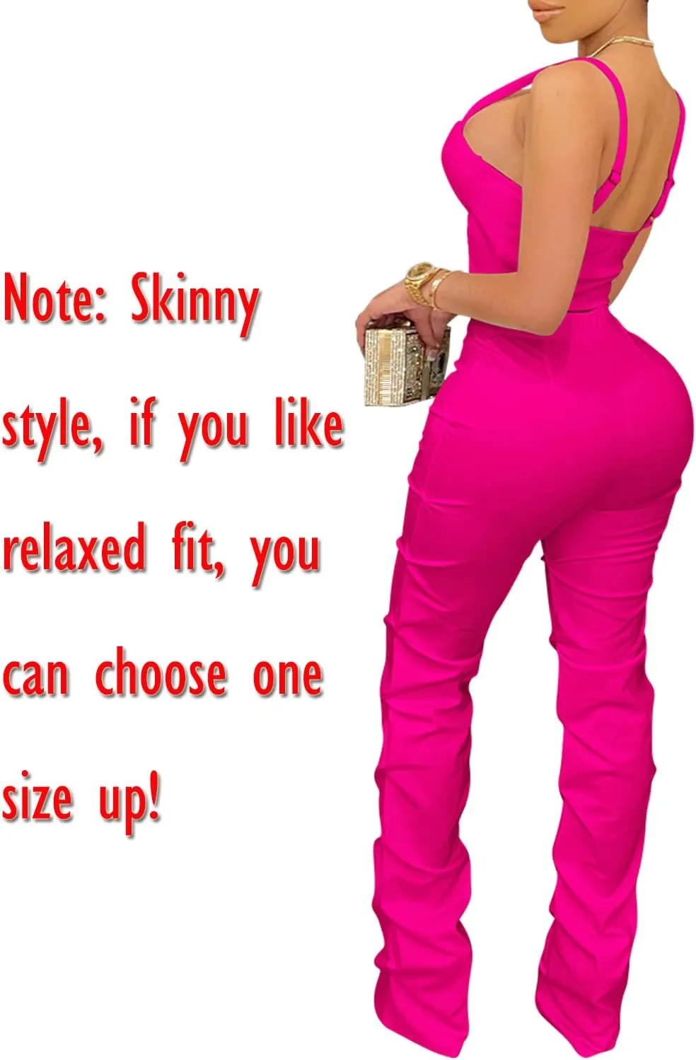Zoctuo Sexy Jumpsuits for Women Halter Sleeveless Party Club Outfits 2 Piece Hight Waist Pant Set Hollow Out Rompers